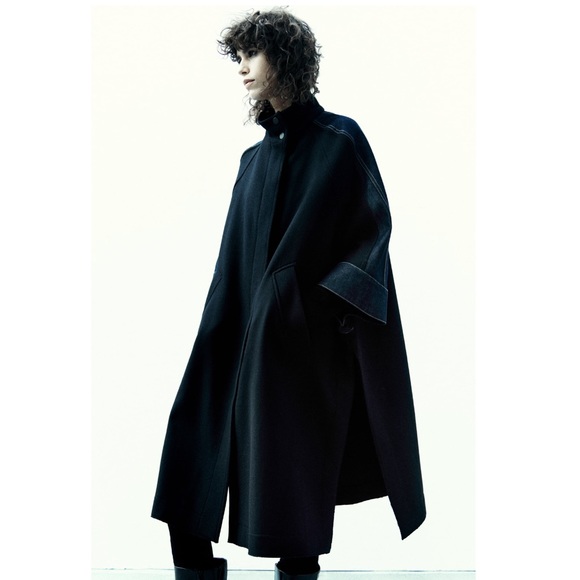 ZARA MANTECO WOOL BLEND CAPE ZW COLLECTION - Picture 6 of 6